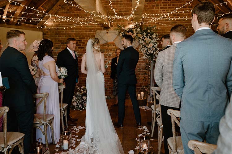 Spring barn wedding