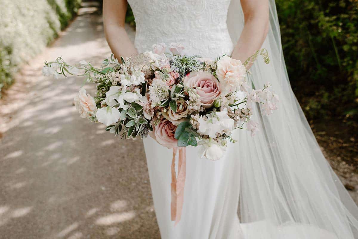 Spring wedding brides bouquet