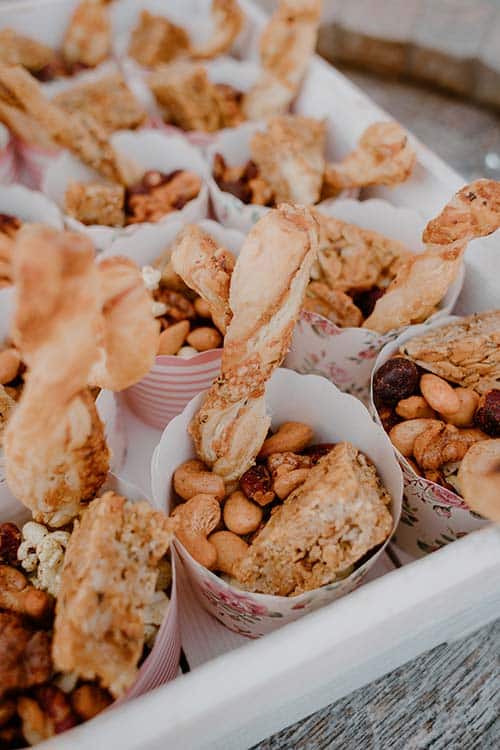 Spring wedding nibbles