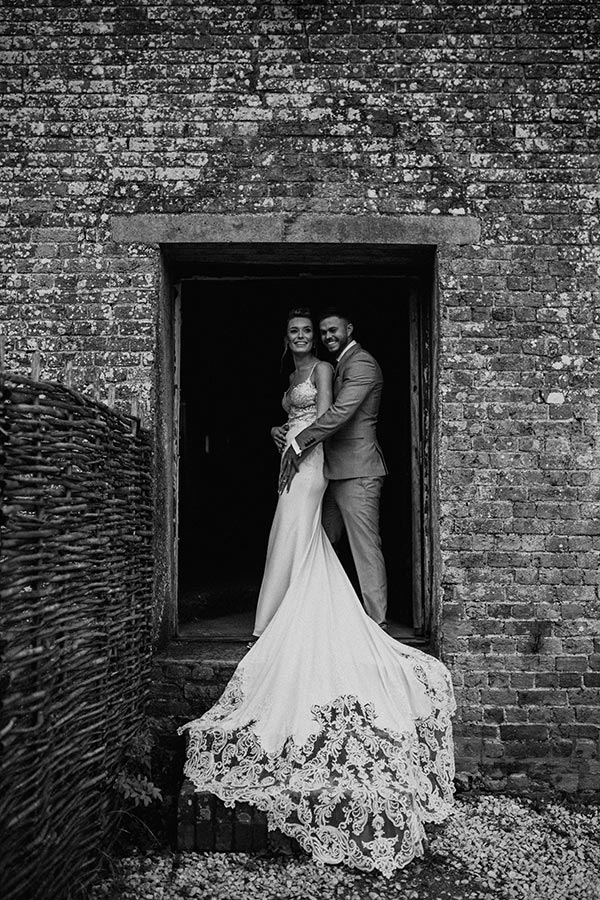 13-Winter-Barn-Wedding-Couple