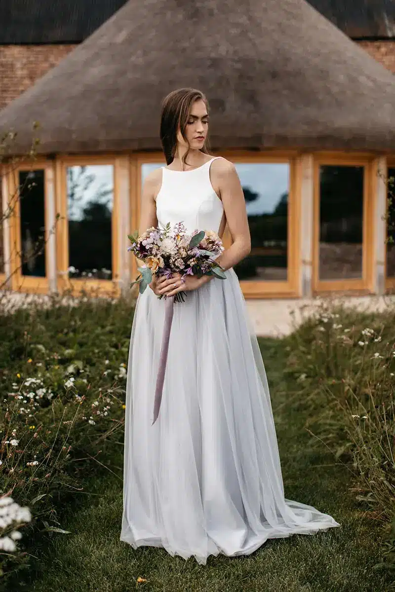 Small wedding venue for 20 to 50 guests the bridal walk in front of the roundhouse