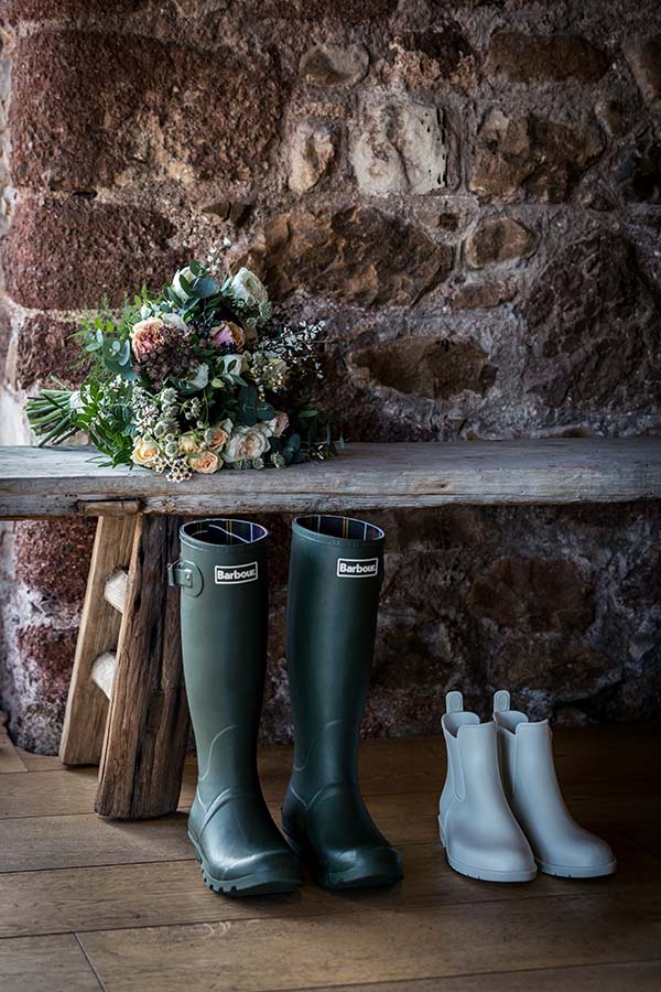 Rural Winter Wedding Wellies