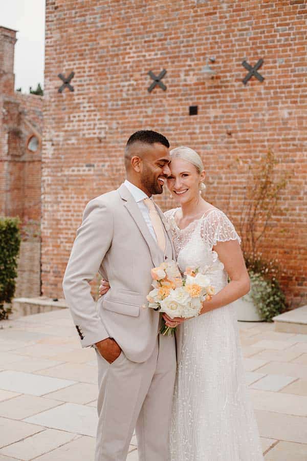 Rustic Barn Shabby Chic Wedding Couple