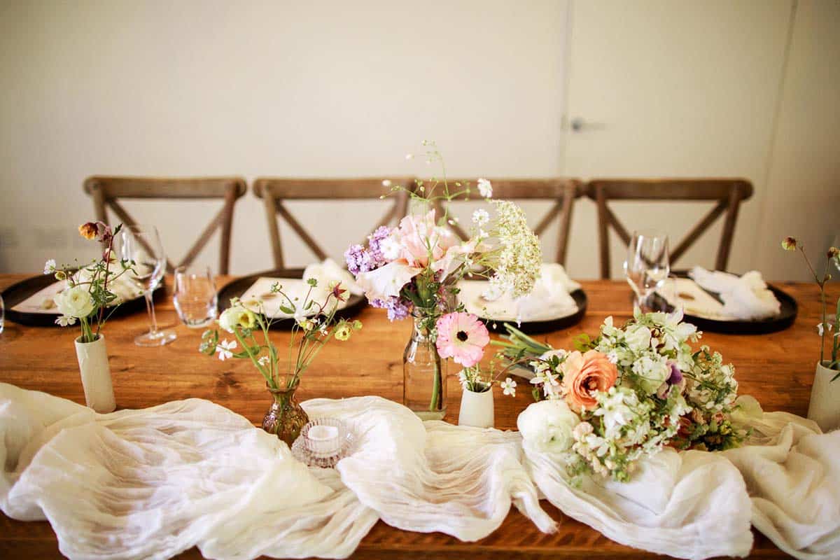 Rustic Barn Wedding Place Settings