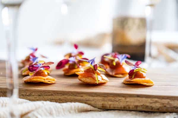 Wedding Flower Canapes