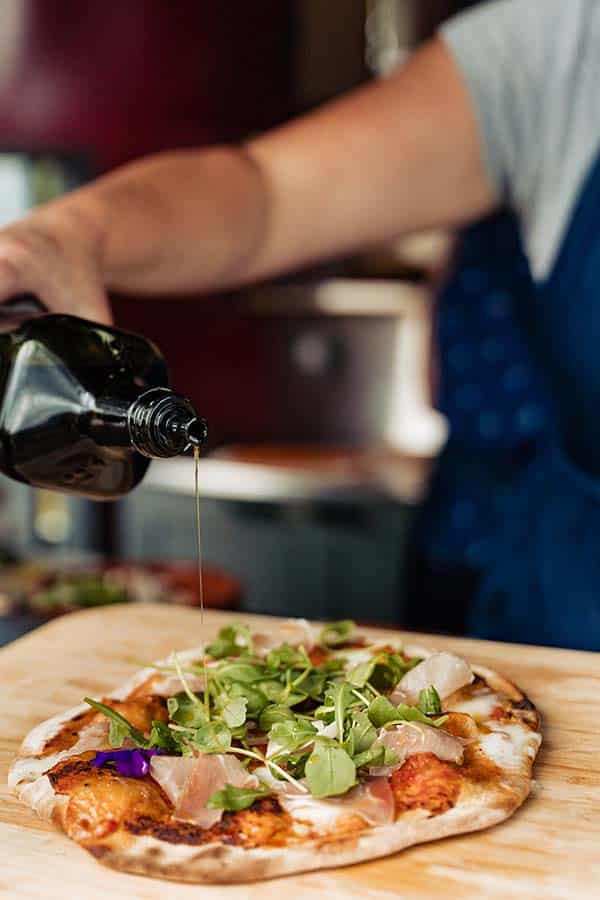 Rustic Rural Wedding Pizza Van