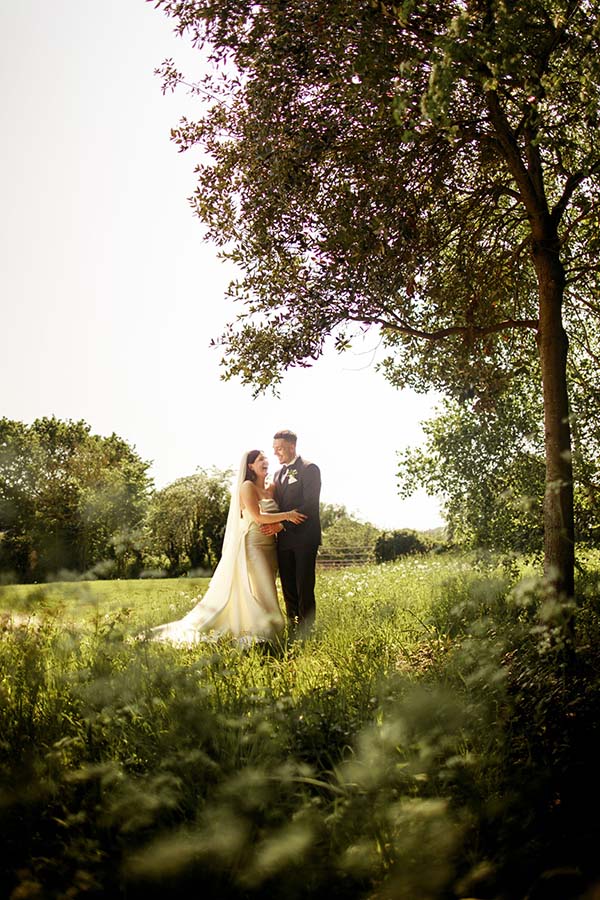 Devon Countryside Wedding Bride Groom