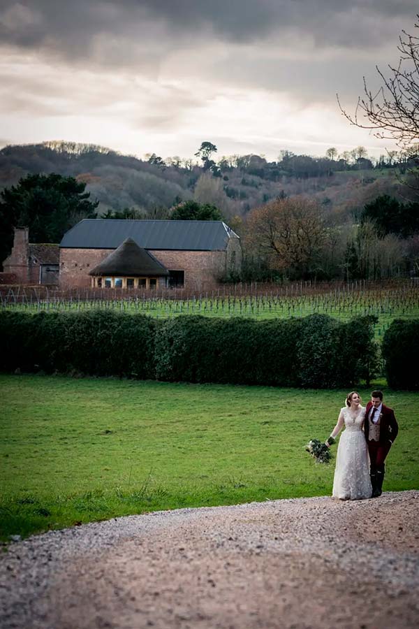 Devon Winter Wedding Vineyard Venue