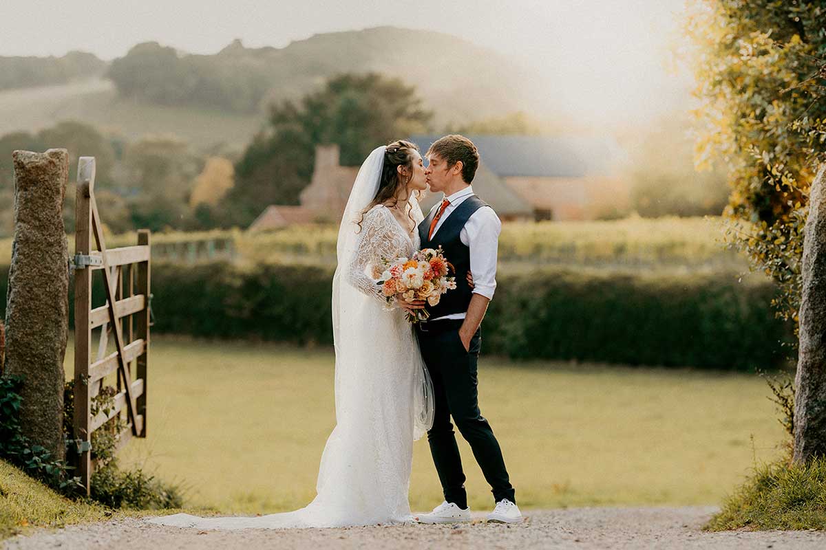 Autumnal Light Rural Barn Wedding