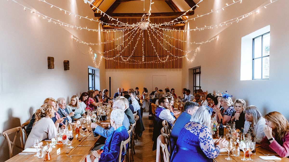 25 Autumn Barn Wedding Breakfast Brickhouse Vineyard Devon