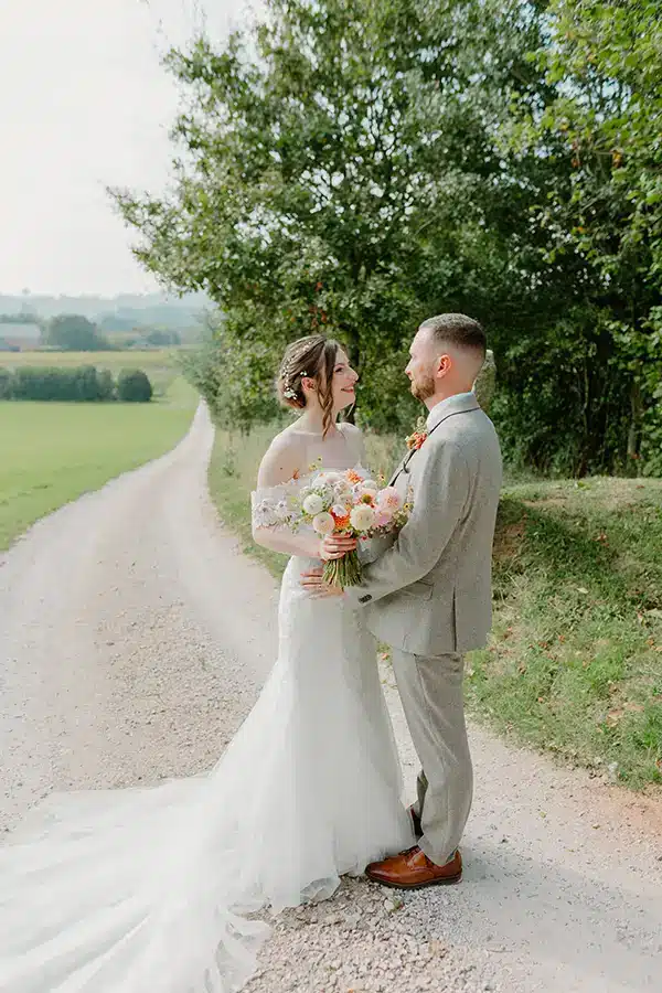 Rural Devon Micro Wedding Couple Rural Devon Micro Wedding Couple