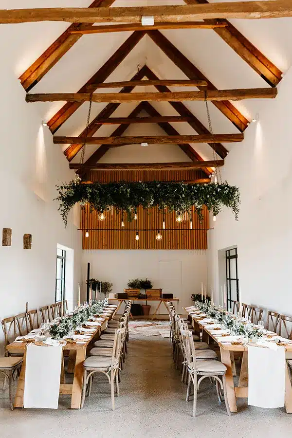 Spring Wedding Barn Interior
