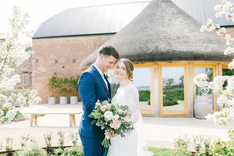 Spring wedding barn venue