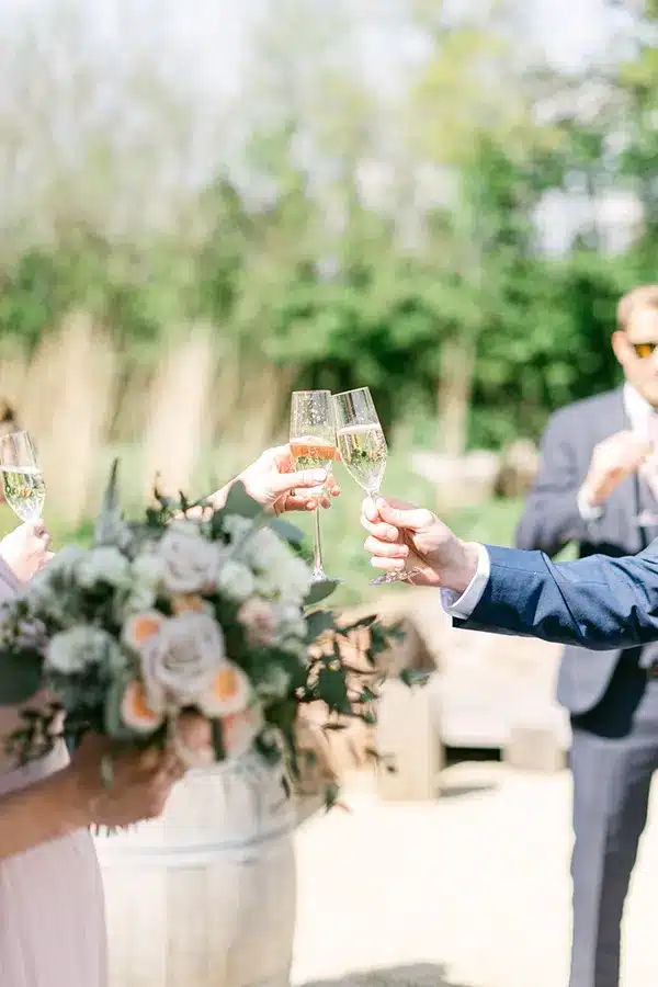Spring Wedding Drinks Toast